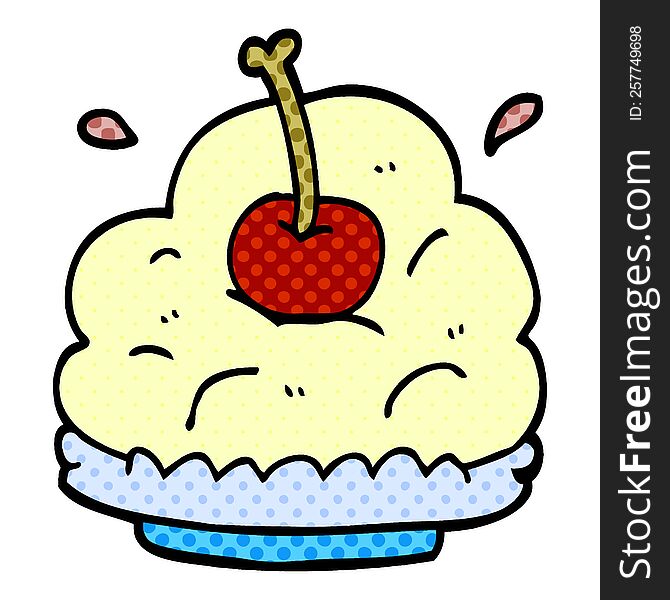 cartoon doodle dessert