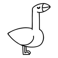Proud Goose Royalty Free Stock Images