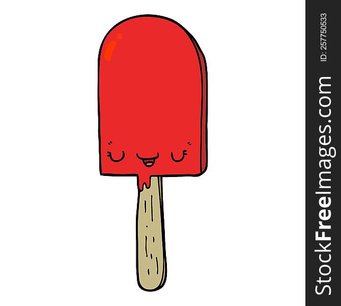 Cartoon Ice Lolly