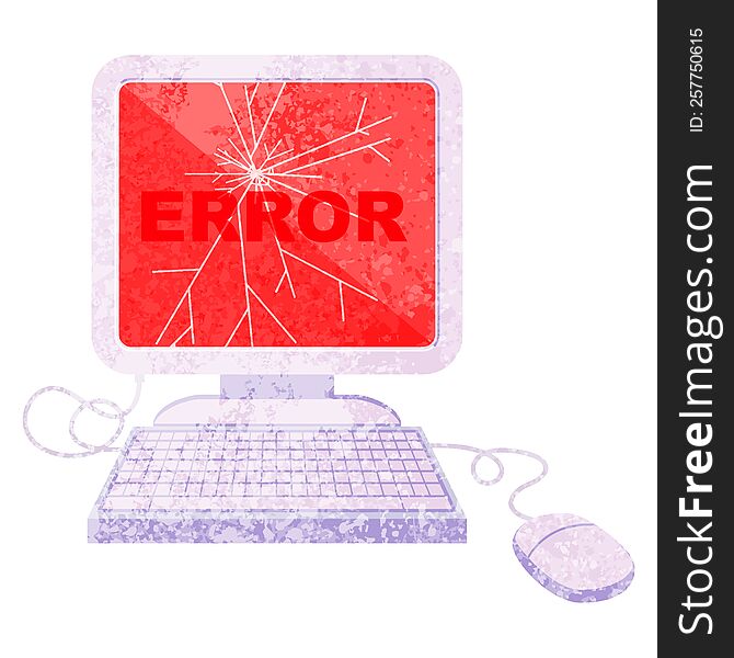 Broken Computer Graphic Icon