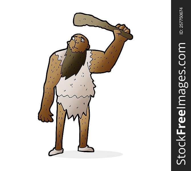 cartoon neanderthal