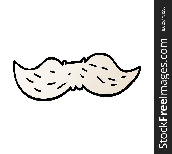 Cartoon Doodle Mans Mustache