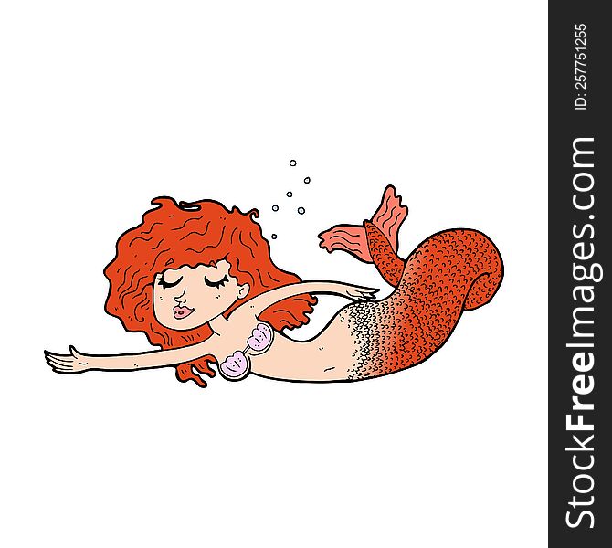 Cartoon Mermaid