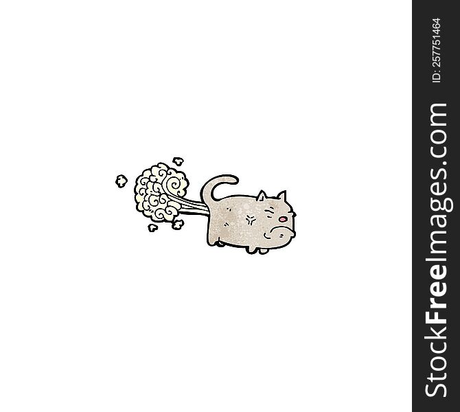 Cartoon Farting Cat