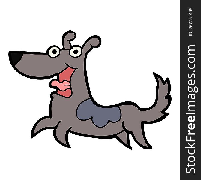 Happy Dog Cartoon