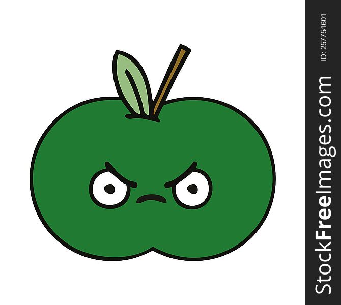 Cute Cartoon Juicy Apple