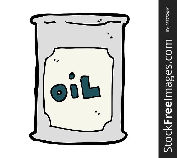 cartoon oil barrel