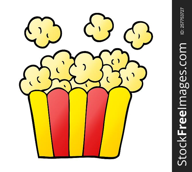 cartoon doodle cinema popcorn