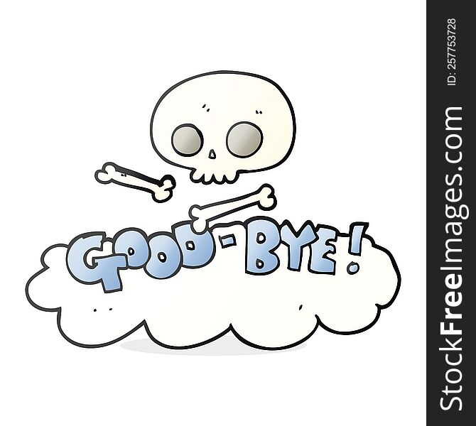 Cartoon Good-bye Symbol