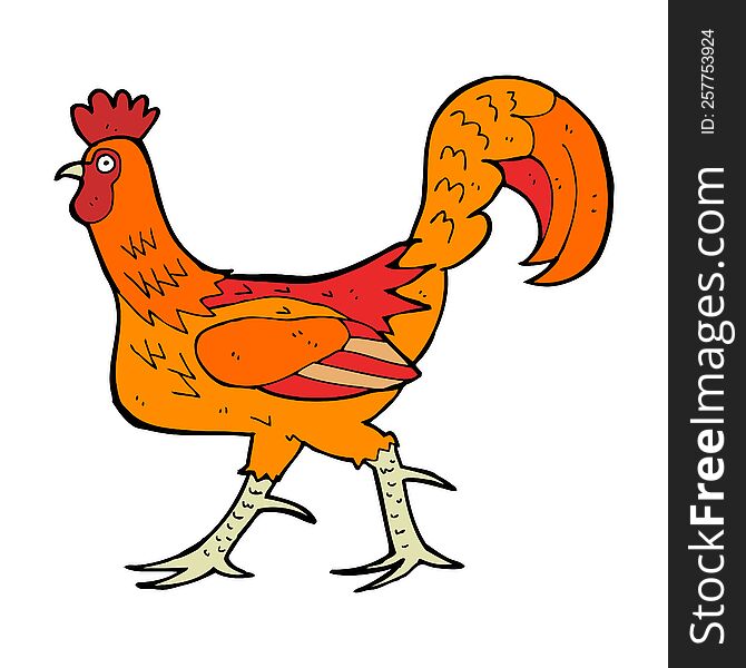 Cartoon Cockerel