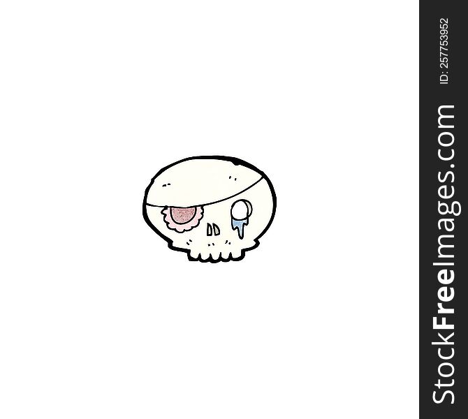 Cartoon Pirate Skull Symbol