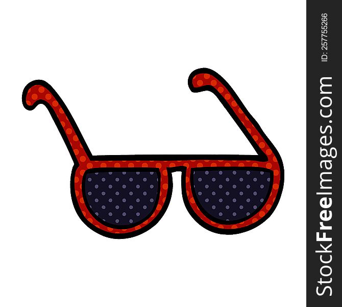 cartoon doodle sunglasses