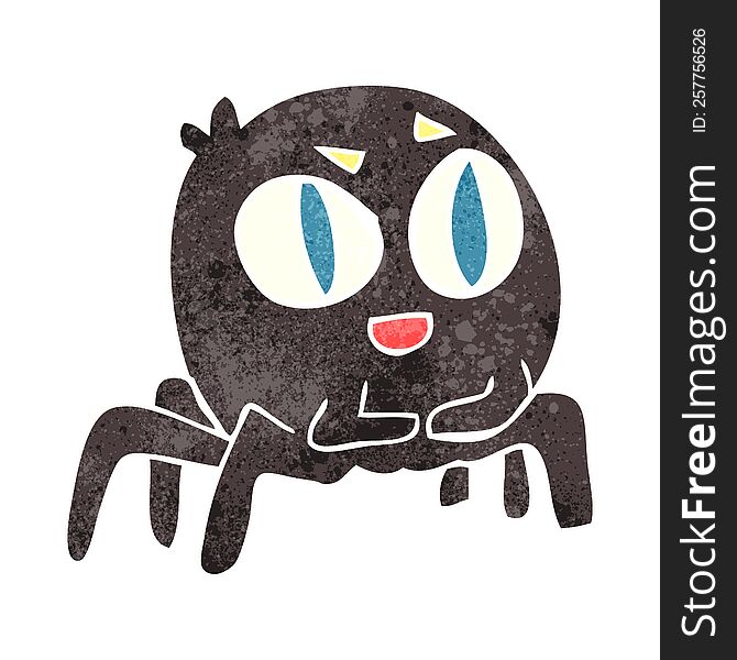 Retro Cartoon Spider