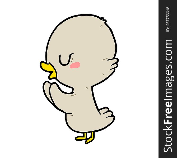 cute cartoon duckling. cute cartoon duckling