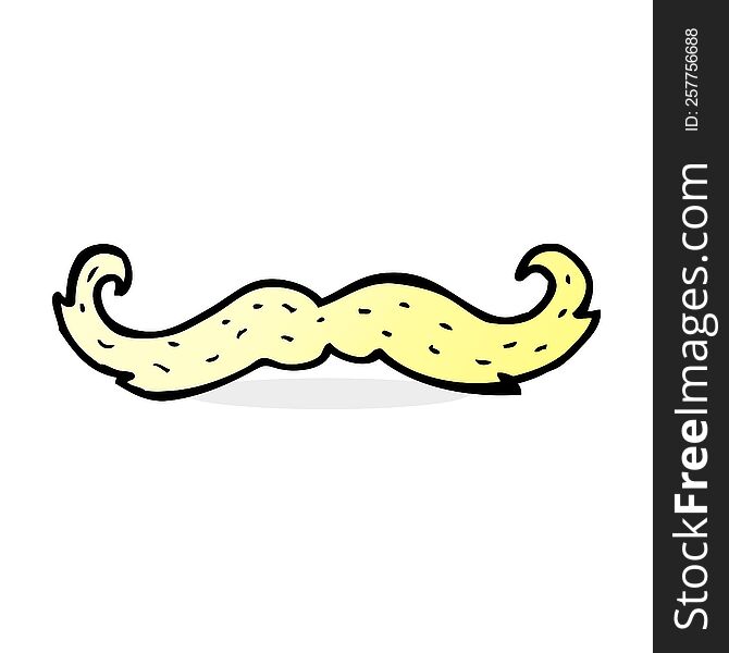 cartoon mustache symbol