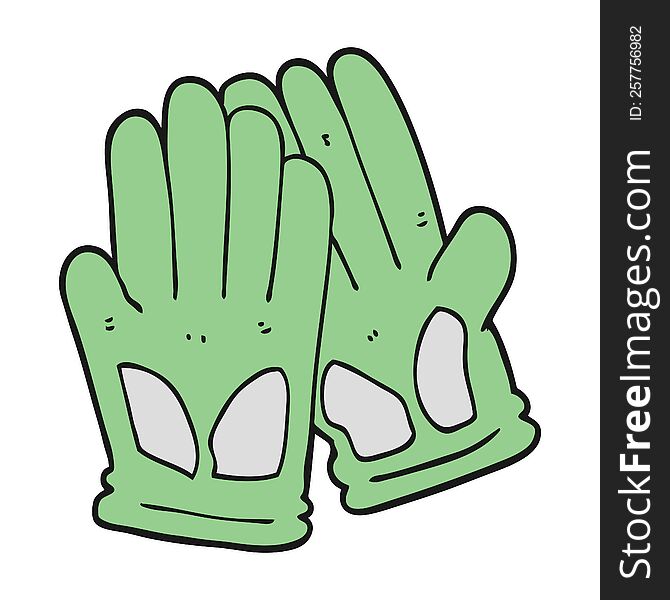 cartoon garden work gloves