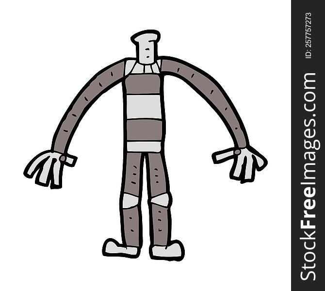 Cartoon Robot Body (mix And Match Cartoons Or Add Own Photo Head