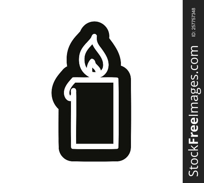 burning candle icon