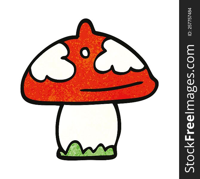 Cartoon Doodle Mushroom