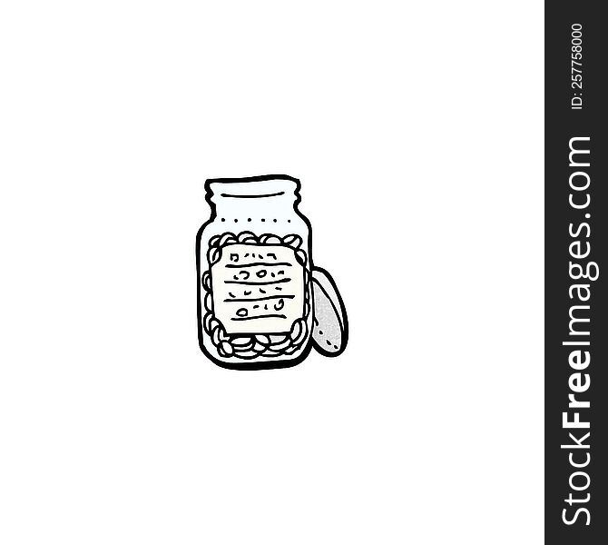 cartoon jar of pills