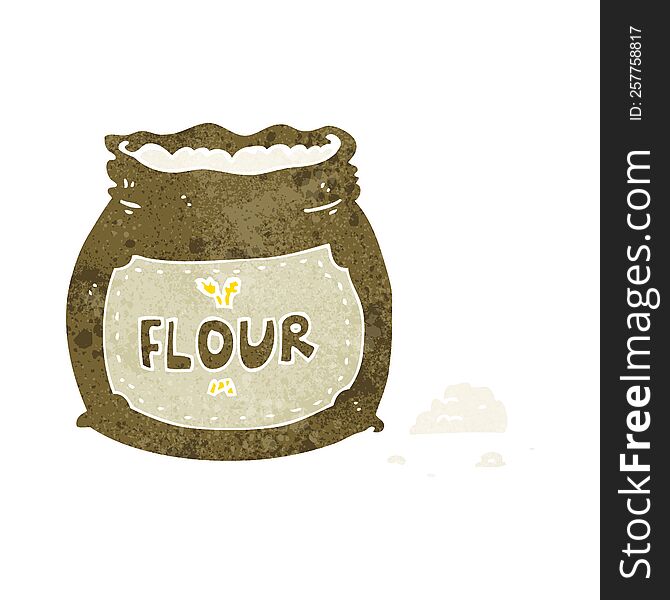 cartoon bag of flour