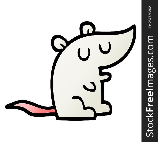 Vector Gradient Illustration Cartoon Mouse