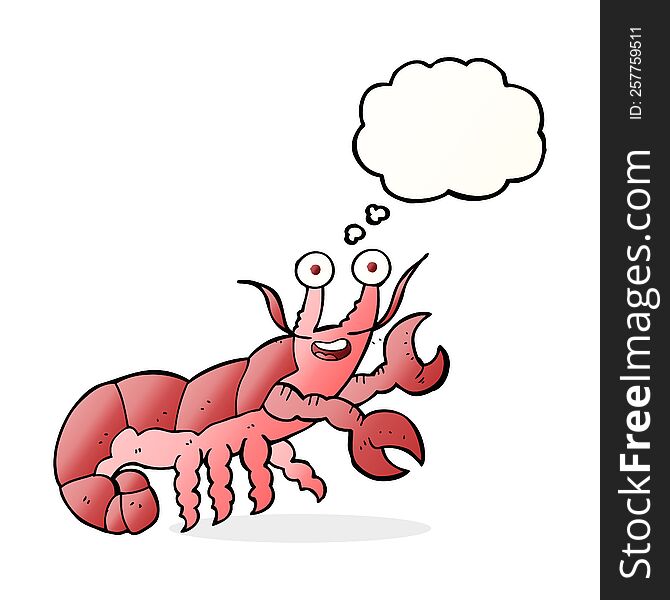 Thought Bubble Cartoon Lobster