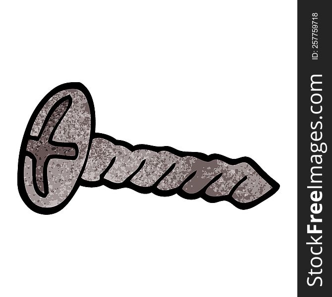 Cartoon Doodle Metal Screw