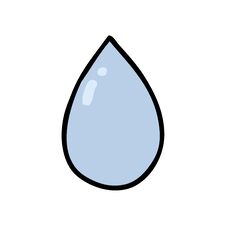 Cartoon Water Droplet Stock Images