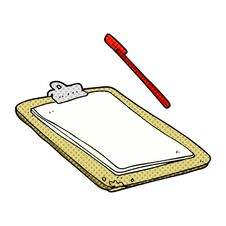 Cartoon Clip Board Stock Images