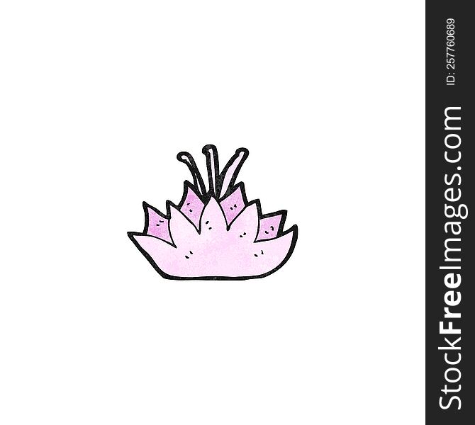 cartoon lotus flower