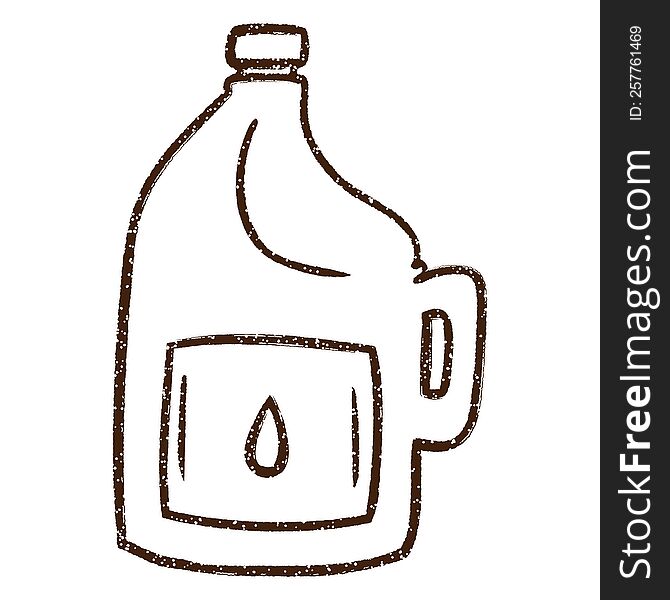 Milk Charcoal Drawing