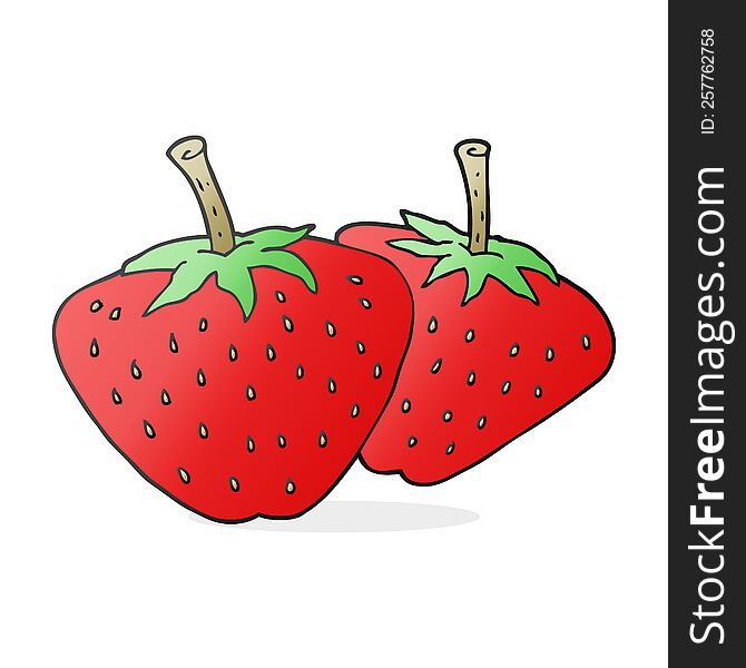 cartoon strawberries