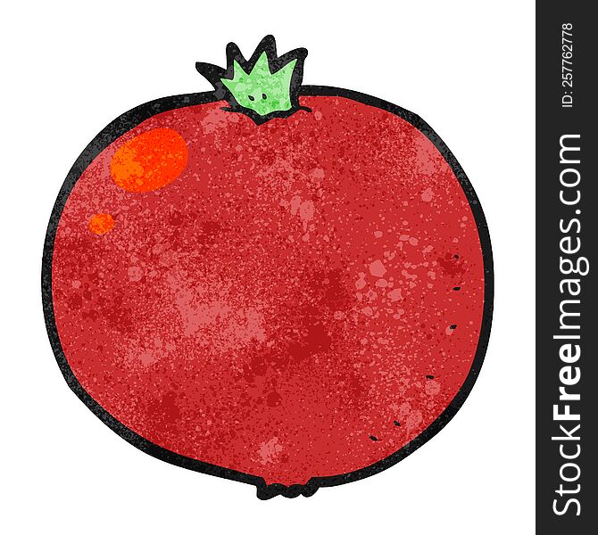 Textured Cartoon Tomato