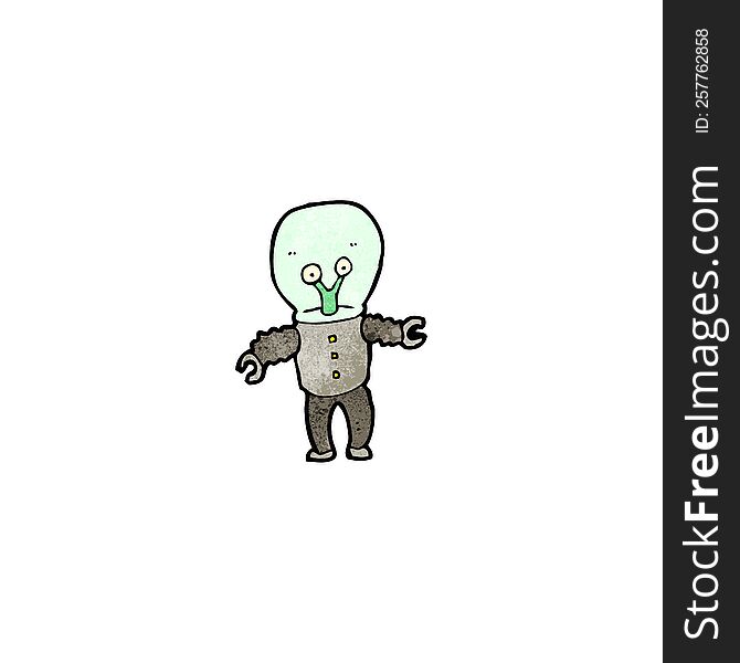 cartoon weird alien
