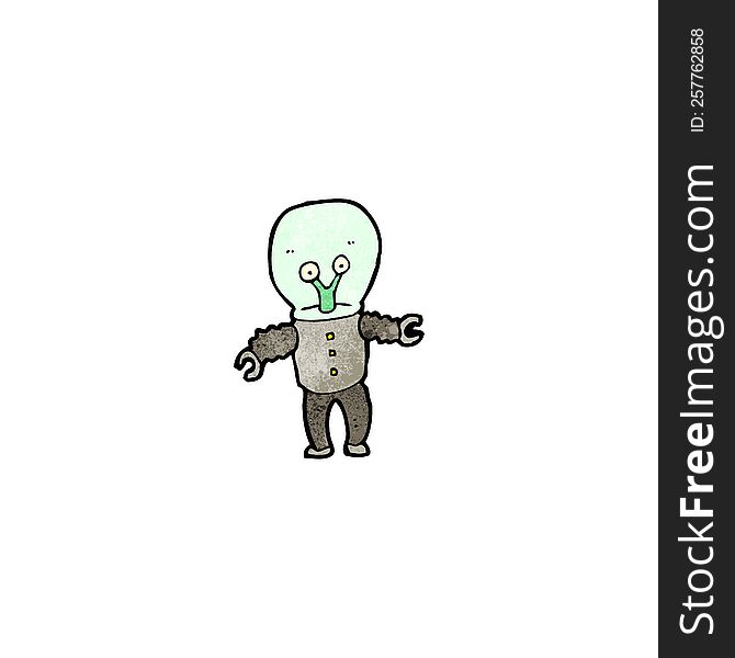 Cartoon Weird Alien