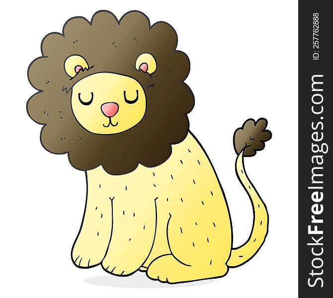 Cartoon Cute Lion