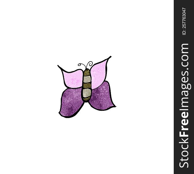 child\'s drawing of a butterfly