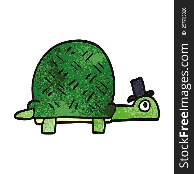 cartoon doodle funny tortoise