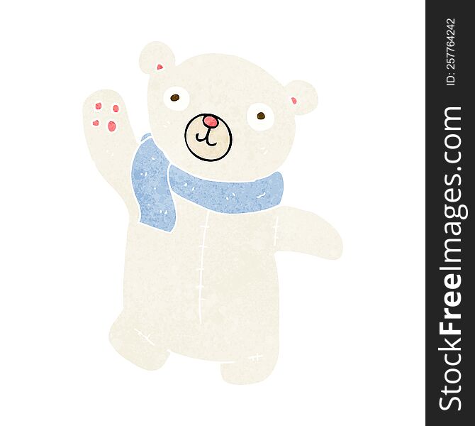 cute cartoon polar teddy bear