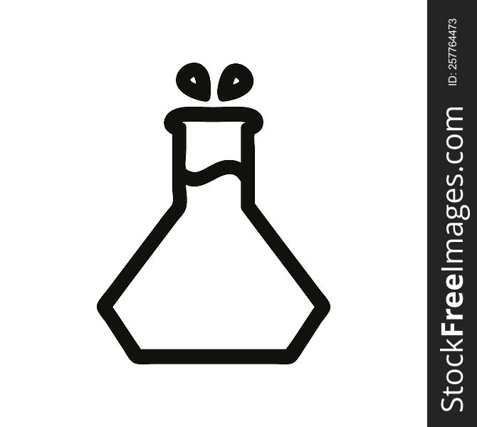 science experiment icon symbol