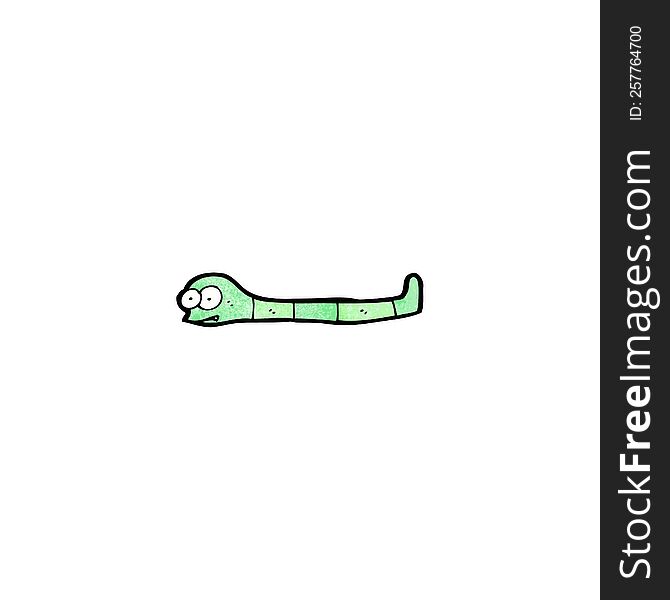 Cartoon Slithering Snake