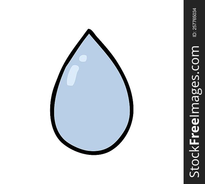 Cartoon Water Droplet