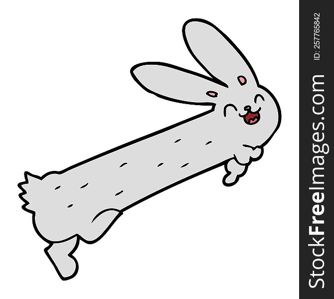 Funny Cartoon Rabbit