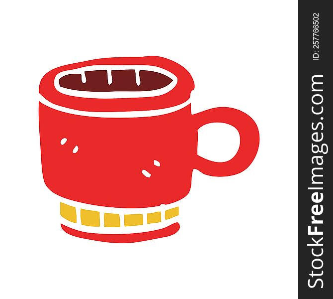cartoon doodle coffee mug