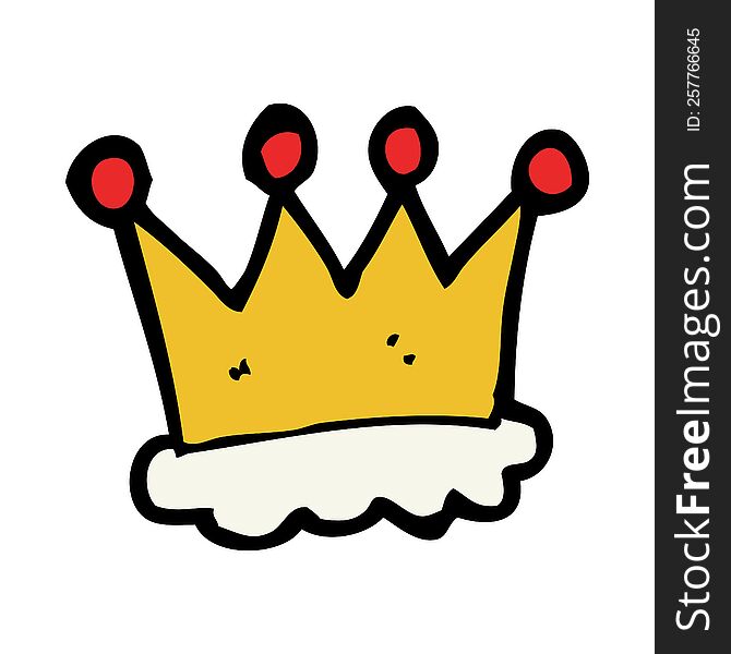 Cartoon Crown Symbol