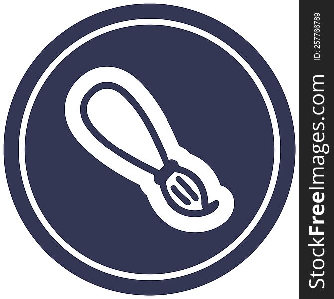 paint brush circular icon symbol