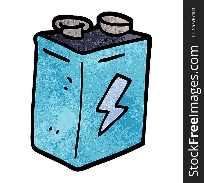 Cartoon Doodle Battery