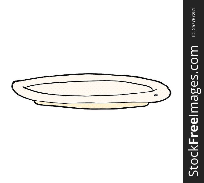 Cartoon Empty Plate