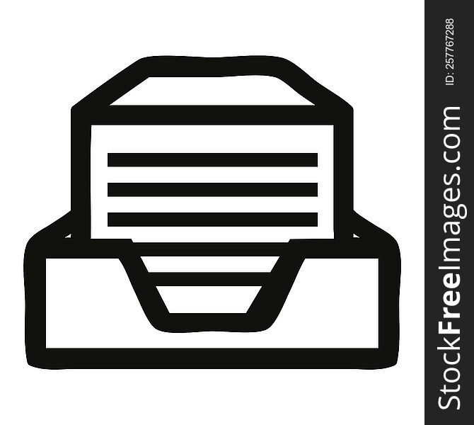 office paper stack icon symbol